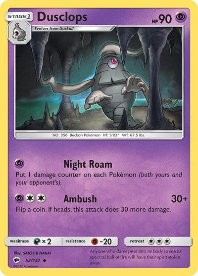 Dusclops (SM - Burning Shadows) Near Mint
