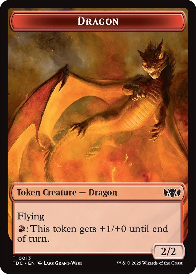 Dragon Egg // Dragon (0013) Double-Sided Token (Back)