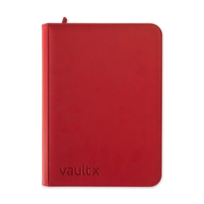 Vault X Zip Binder Exo-Tec - Red 9 Pocket