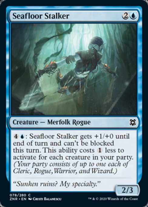 Seafloor Stalker (Zendikar Rising) Light Play Foil