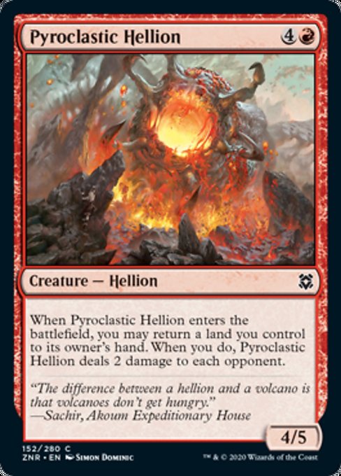 Pyroclastic Hellion (Zendikar Rising) Light Play