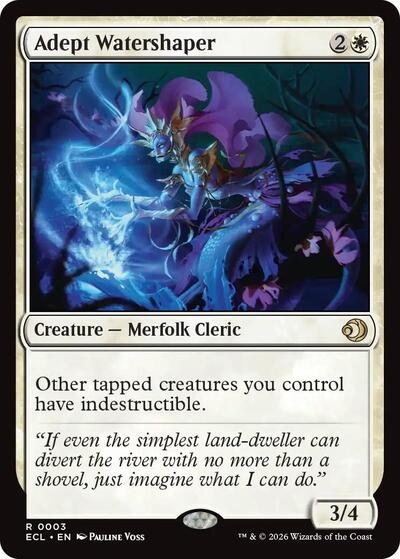Adept Watershaper (Lorwyn Eclipsed) Near Mint Foil