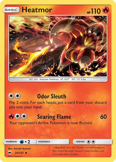 Heatmor (SM - Burning Shadows) Near Mint