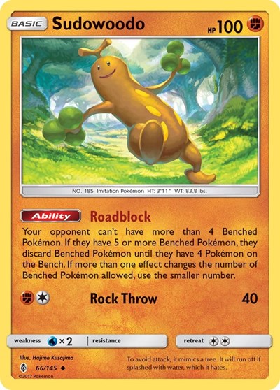 Sudowoodo (SM - Guardians Rising) Near Mint Reverse Holofoil