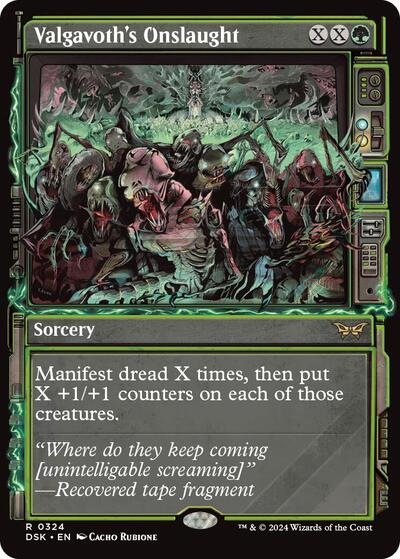 Valgavoth's Onslaught (Showcase) (Duskmourn: House of Horror) Near Mint Foil