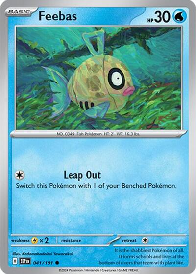 Feebas - 041 (SV08: Surging Sparks) Near Mint Reverse Holofoil