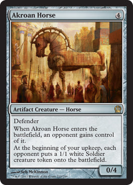 Akroan Horse (Theros) Light Play Foil