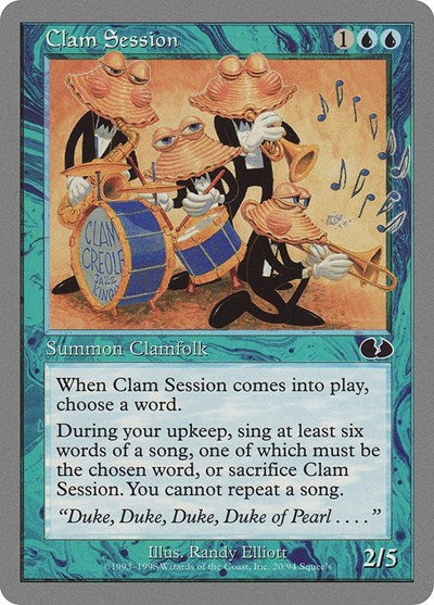 Clam Session (Unglued) Light Play