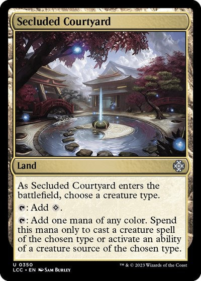 Secluded Courtyard (Commander: The Lost Caverns of Ixalan) Light Play