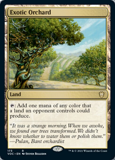 Exotic Orchard (Commander 2021 Crimson Vow) Light Play