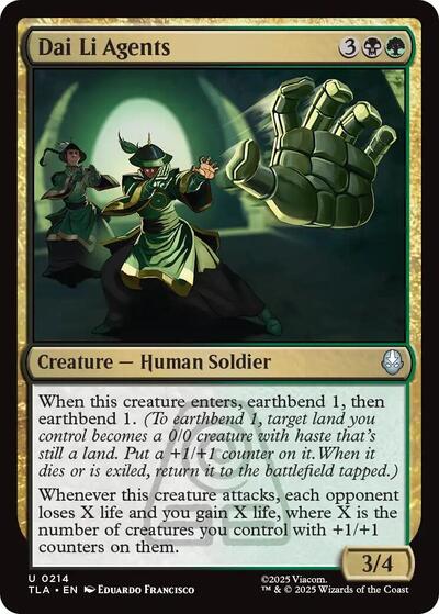 Dai Li Agents (Avatar: The Last Airbender) Near Mint Foil