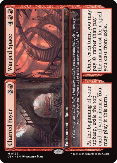 Charred Foyer / Warped Space (Duskmourn: House of Horror) Near Mint