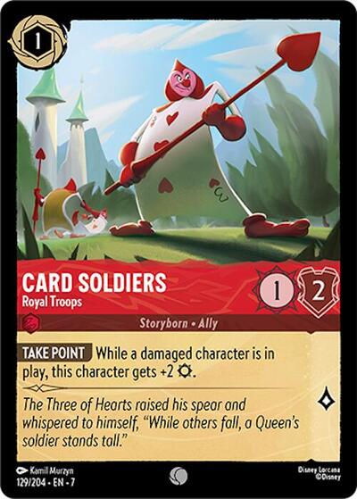 Card Soldiers - Royal Troops (Archazia's Island) Near Mint