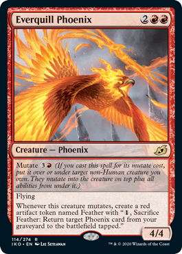 Everquill Phoenix (Ikoria: Lair of Behemoths) Light Play Foil