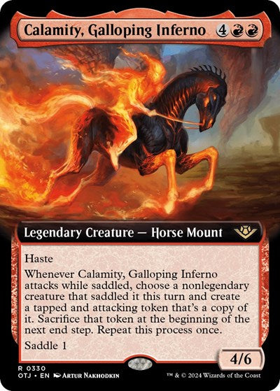 Calamity, Galloping Inferno (Extended Art) (Outlaws of Thunder Junction) Light Play