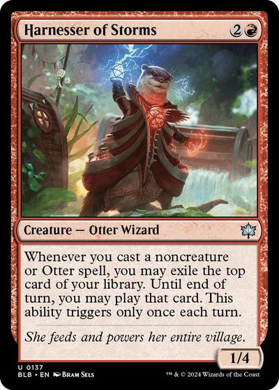 Harnesser of Storms (Bloomburrow) Near Mint Foil