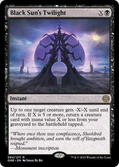 Black Sun's Twilight (Phyrexia: All Will Be One) Light Play