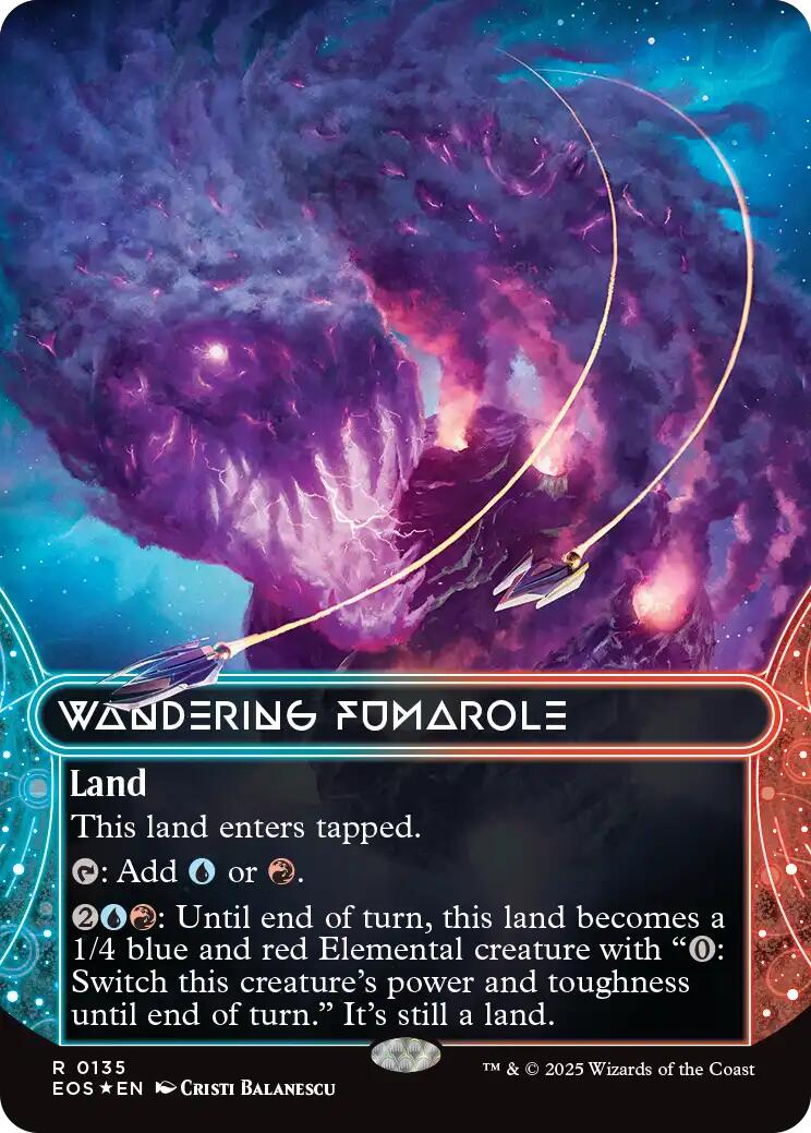 Wandering Fumarole (0135) (Borderless) (Galaxy Foil)