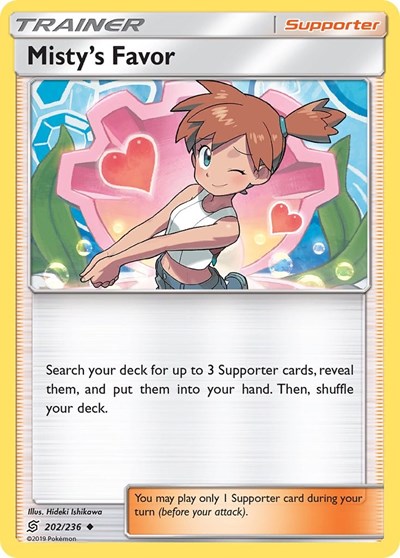 Misty's Favor (SM - Unified Minds) Near Mint Reverse Holofoil