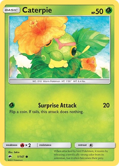 Caterpie (SM - Burning Shadows) Near Mint