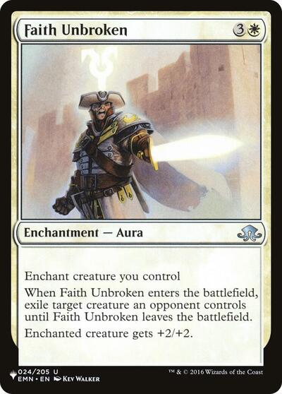 Faith Unbroken (The List) Near Mint