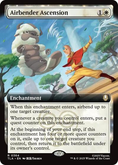 Airbender Ascension (Extended Art) (Avatar: The Last Airbender) Near Mint