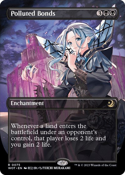 Polluted Bonds (Anime Borderless) (Wilds of Eldraine: Enchanting Tales) Light Play