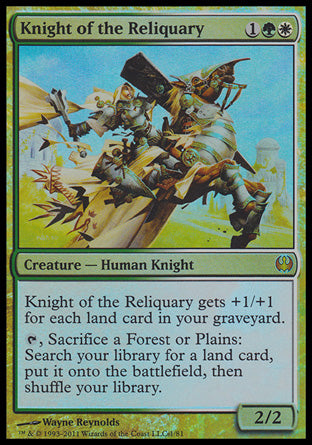 Knight of the Reliquary (Duel Decks: Knights vs Dragons) Light Play Foil