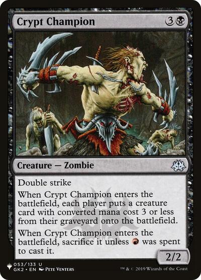 Crypt Champion (The List) Near Mint