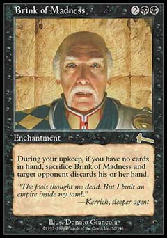 Brink of Madness (Urza's Legacy) Light Play