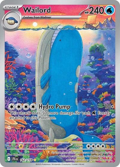 Wailord - 162 (SV09: Journey Together) Near Mint Holofoil