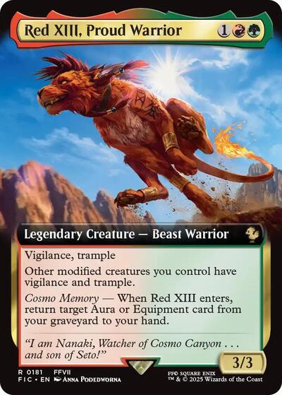 Red XIII, Proud Warrior (Extended Art) (Commander: FINAL FANTASY) Near Mint