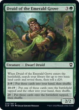 Druid of the Emerald Grove (Commander Legends: Battle for Baldur's Gate) Light Play Foil