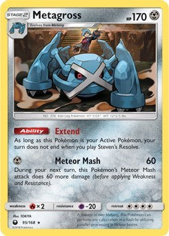 Metagross - 95/168 (Prerelease Kit Exclusive) (Deck Exclusives) Near Mint