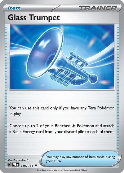 Glass Trumpet (SV: Prismatic Evolutions) Near Mint Reverse Holofoil