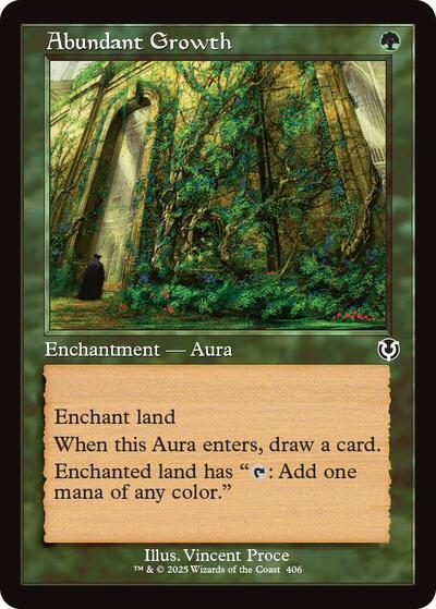 Abundant Growth (Retro Frame) (Innistrad Remastered) Light Play