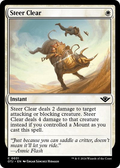 Steer Clear (Outlaws of Thunder Junction) Light Play Foil