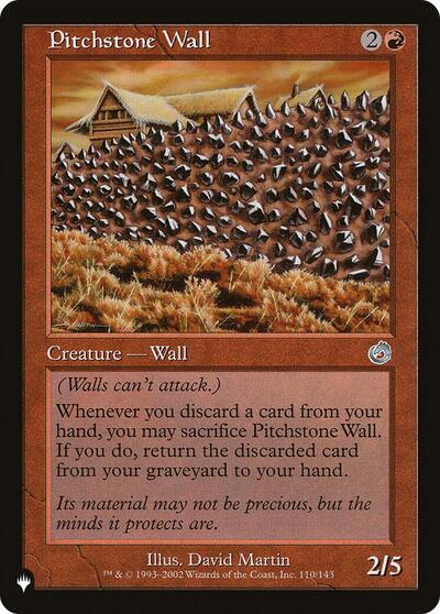 Pitchstone Wall (The List) Near Mint