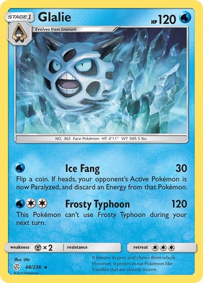 Glalie (SM - Cosmic Eclipse) Near Mint