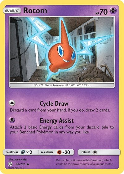 Rotom (SM - Cosmic Eclipse) Near Mint Reverse Holofoil