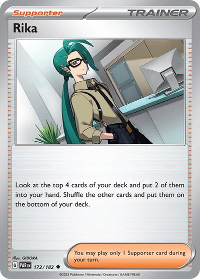 Rika (Scarlet and Violet: Paradox Rift) Near Mint Reverse Holofoil