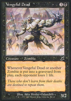 Vengeful Dead (Scourge) Light Play