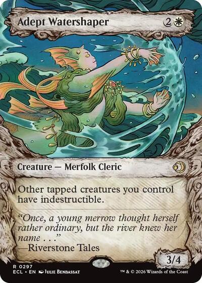 Adept Watershaper (Showcase) (Lorwyn Eclipsed) Near Mint Foil