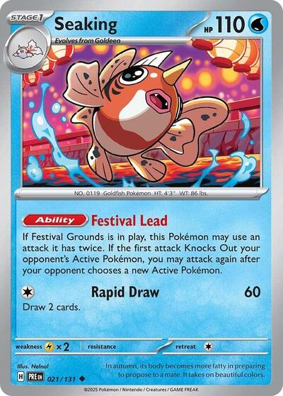 Seaking (SV: Prismatic Evolutions) Near Mint Reverse Holofoil