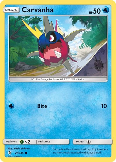 Carvanha (SM - Guardians Rising) Near Mint