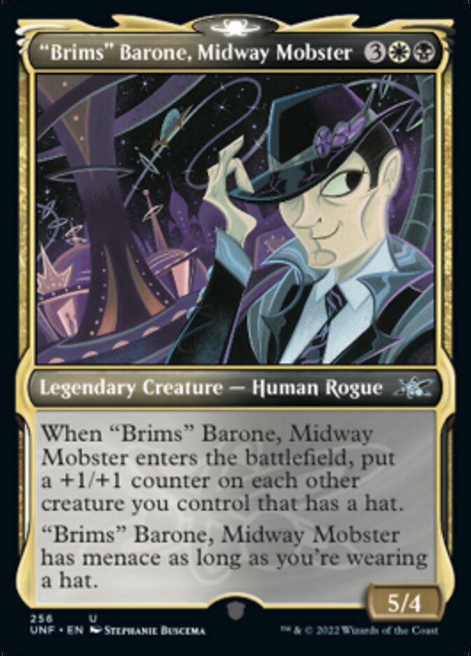 Brims Barone, Midway Mobster (Showcase) (Unfinity) Light Play Foil