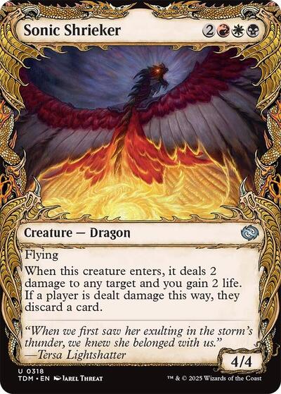 Sonic Shrieker (Showcase) (Tarkir: Dragonstorm) Near Mint Foil