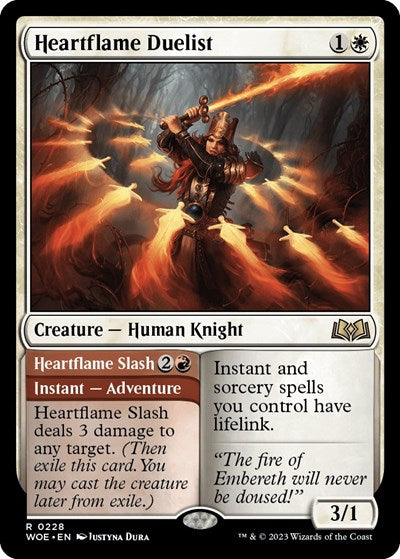 Heartflame Duelist (Wilds of Eldraine) Near Mint Foil