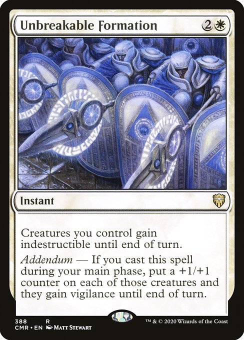 Unbreakable Formation (Commander Legends) Light Play