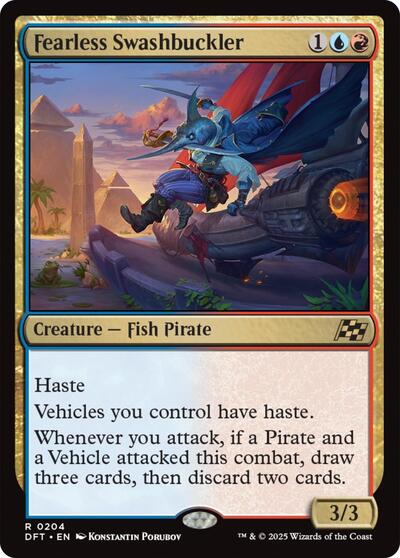 Fearless Swashbuckler (Aetherdrift) Near Mint Foil